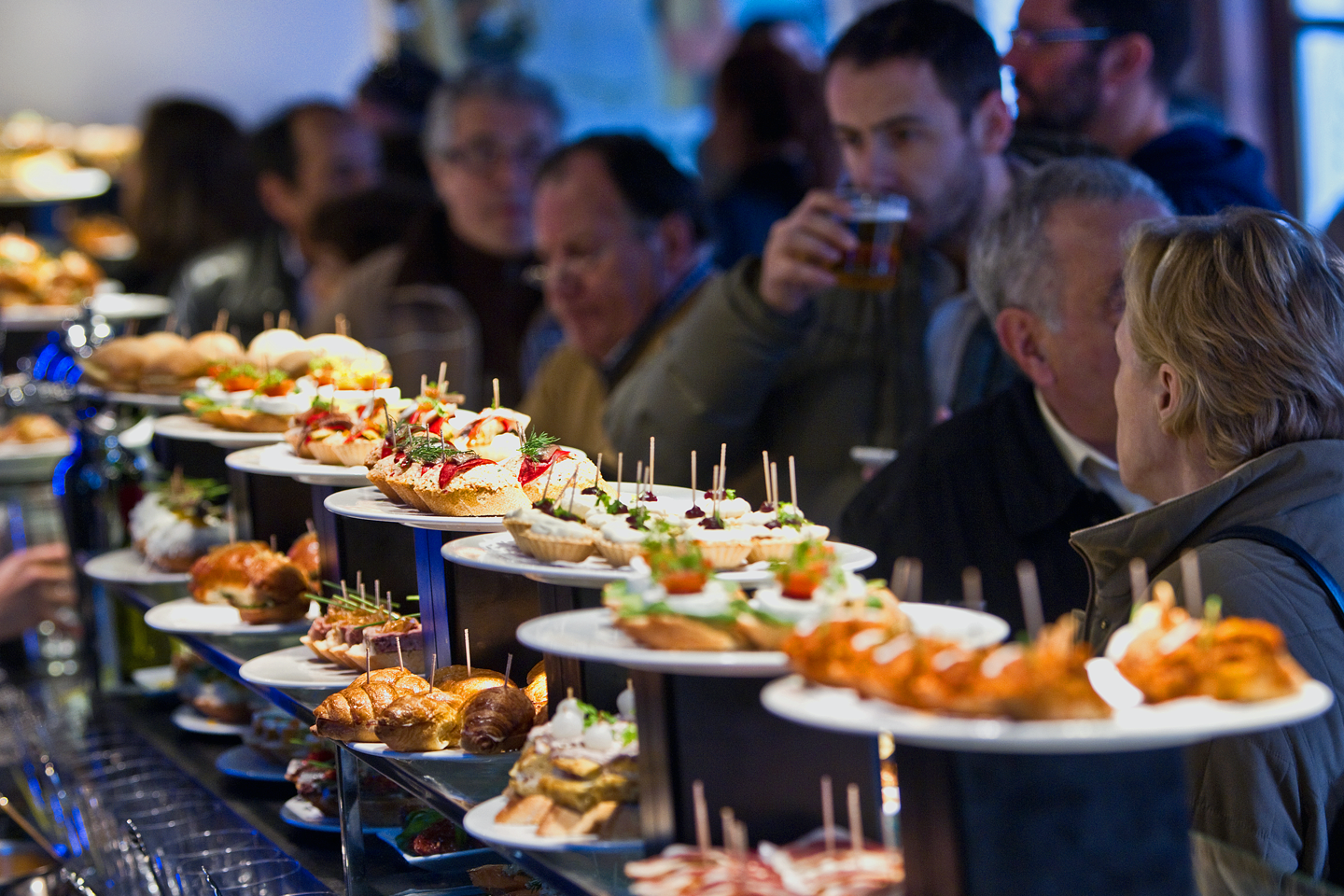 Barra de pintxos de Orio